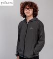 Trikaya Unisex Single Layer Windcheater - Black. 