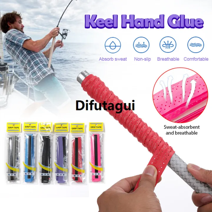 Difutagui%20Badminton%20Racket%20Tape%20Hand%20Glue%20Flat%20Embossed%20Fishing%20Rod%20Grip%20New%20style%20Sweat%20Absorbent%20Non%20Slip%20Sweatband%20Overgrip%20Pembalut%20Raket%20-%20Image%202