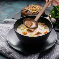 NAMUNY 8 Pieces Japanese Long Handle Large Spoon Ramen Spoon Wooden Hot Pot Spoon Tortoise Shell Spoon Wood Rice Soup Dessert. 