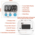 2Pcs Kitchen Timer Magnetic Digital Loud Alarm Kitchen for Upgrade Classroom Timer for Kids. 