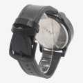 Boland Casual Slim Dial Date Display Leather Strap Wristwatch For Men - Black. 