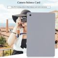 18% Grey Card with Neck Strap 3 in 1 Digital White Black Grey Balance Cards For Cameras. 