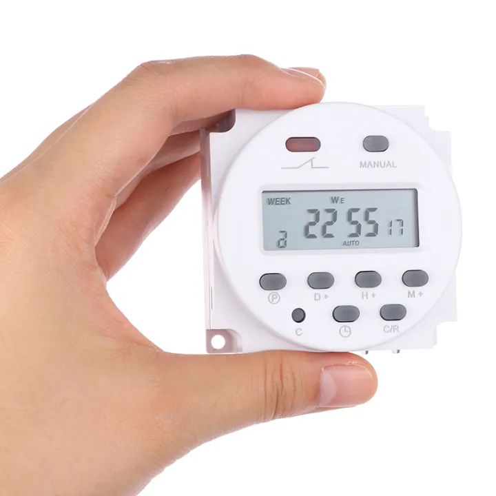 Digital timer DC /AC 12V 16A LCD display programmable timer OVP switch ...