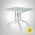Supreme Olive Square Foldable Table With Sturdy Aluminum Legs. 