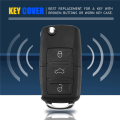 3 Button Replacement Keyless Entry Remote Car Flip Key Fob Case for. 