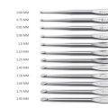 Handicraft Stainless Steel Crochet Hooks Small Size Long Crochet Needles Yarn Weave Tool Carpet. 