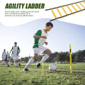 Sports Speed Agility Training Set 12 Disc Cones 4 Steel Stakes and Agility Ladder for Football Basketball Rugby Track. 