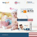 MumBuds USA ZIPLOCK Pant Style Diapers Size-4 L (9–14 kg) 38 Pcs | Ultra Thin, Soft & Breathable Baby Diapers. 