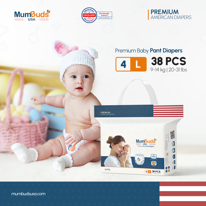 MumBuds%20USA%20ZIPLOCK%20Pant%20Style%20Diapers%20Size-4%20L%20(9%E2%80%9314%20kg)%2038%20Pcs%20%7C%20Ultra%20Thin,%20Soft%20&%20Breathable%20Baby%20Diapers%20-%20Image%204