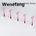 Wenefang 5Pcs Chess Borad Magnetic Nail Tips Practice Display Stand Set Acrylic New style Nail Art Holder UV Gel Polish Showing Shelf for Manicure. 