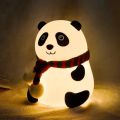 Cute Panda Night Light /silicon lamp /panda lamp/ 7- Color Changing. 