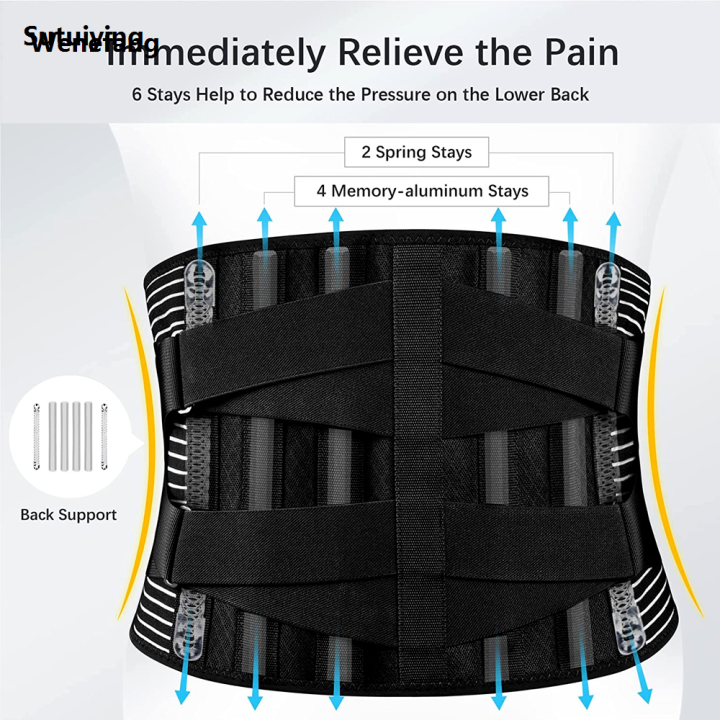 Wenefang%20Sutuiying%201Pcs%20Double%20Pull%20Back%20Lumbar%20Support%20Belt%20Waist%20Orthopedic%20Brace%20Profesional%20Luxury%20for%20Lumbar%20Pad,Injury,Lower%20Back%20Pain%20Relief%20for%20Herniated%20Disc%20-%20Image%204
