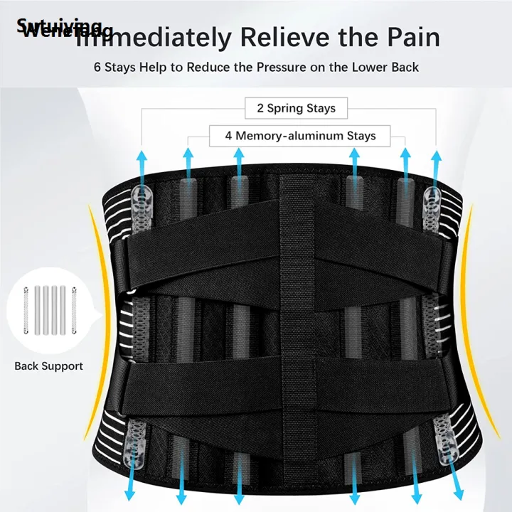 Wenefang%20Sutuiying%201Pcs%20Double%20Pull%20Back%20Lumbar%20Support%20Belt%20Waist%20Orthopedic%20Brace%20Profesional%20Luxury%20for%20Lumbar%20Pad,Injury,Lower%20Back%20Pain%20Relief%20for%20Herniated%20Disc%20-%20Image%204