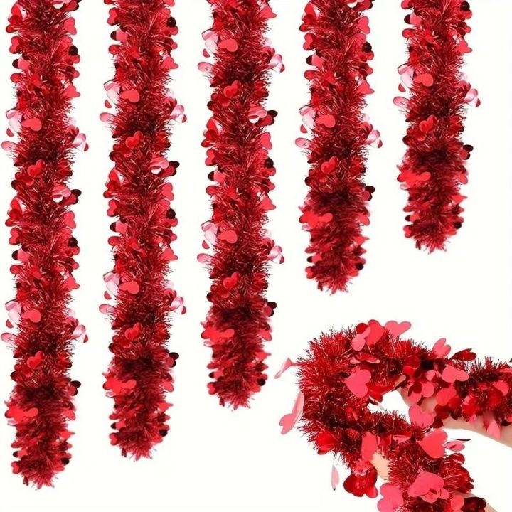 Colorful%205M%20Heart%20Tinsel%20Garland%20Love%20Sequins%20Heart%20Snowflake%20Valentines%20Garland%20Ceiling%20Decor%20Cupid%20the%20God%20of%20Love%20Hanging%20Decor%20Valentines%20Party%20-%20Image%206