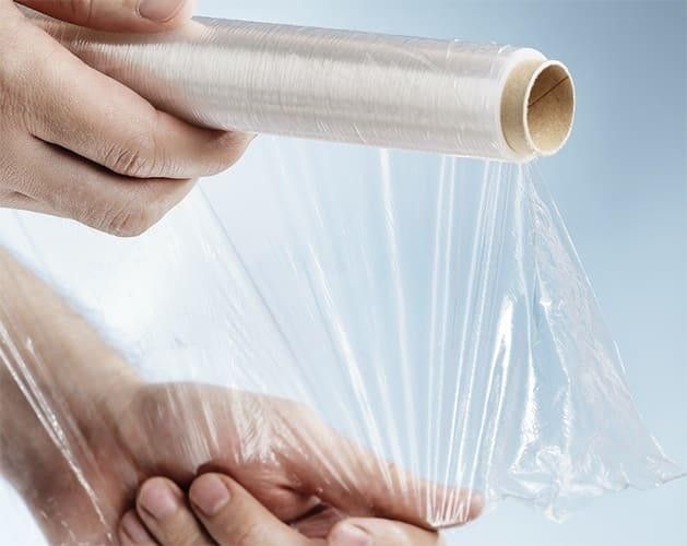 MJ Cling Wrap Clear Plastic Wrap 200 Sq Ft Shrink Plastic