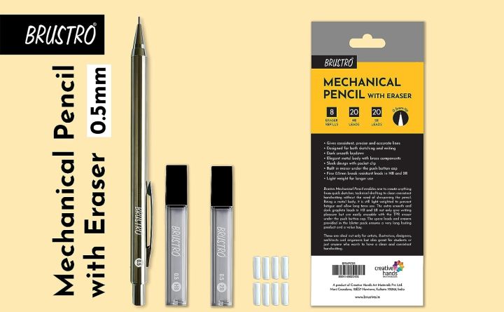 Mechanical%20Pencil%20with%20Eraser%200.5mm%20-%20Image%204