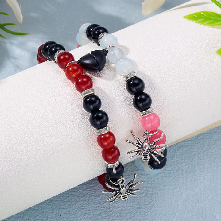 %E3%80%90Pocket%20king%20VOX%20%E3%80%91Spider%20Love%20Beaded%20Couple%20Bracelets%20For%20Women%20Men%20Romantic%20Heart%20Magnetic%20Matching%20Bracelet%20Jewelry%20Mzea%20-%20Image%204
