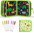 Wenefang Kids Erasable Doodle Book Set Reusable Drawing Pads Cartoon Dinosaur Preschool Travel Art Toy Writing Painting Set. 