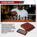 Wood Chess Chinese Retro Terracotta Chess Wood Do Old Carving Resin Chessman Christmas Birthday Premium Gift. 