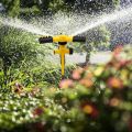 Automatic 360° Rotating 3 Arm Garden Water Sprayer Sprinkler Lawn Roof Irrigation System. 