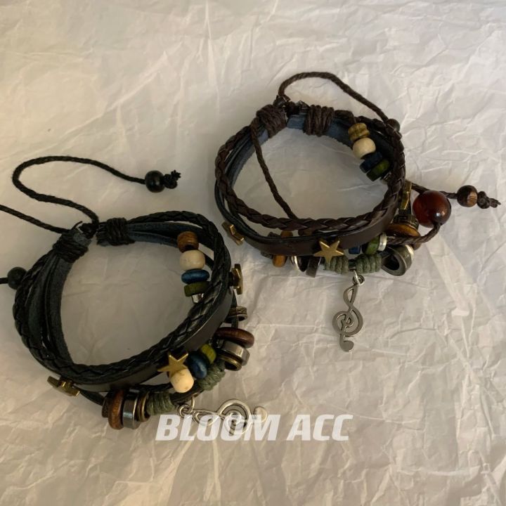 High%20Street%20Girl%20Retro%20Multi-layer%20Ethnic%20Style%20Bracelet%20Beaded%20Genuine%20Leather%20Hot%20Girl%20Music%20Symbol%20Pentagram%20Woven%20Bracelet%20-%20Image%202