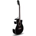Kadence Frontier Series,Black Acoustic Guitar With Die Cast Keys Combo (Bag, Strap, Strings and 3 picks). 