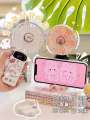 Aromatherapy Handheld Silent Rechargeable Small Student Cute Portable Foldable Neck Hanging Fan. 