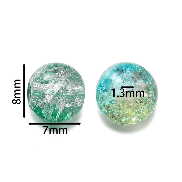 St.kunkka%2050pcs%208mm%20Two-color%20Popping%20Glass%20Beads%20Colored%20Round%20Perforated%20Beads%20For%20DIY%20Bracelets%20Necklaces%20Jewelry%20Accessories%20Making%20-%20Image%202