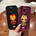 Uonevic S X 7 12 11 for iPhoU Soft Phone Case Fit Iron Man TP Cartoon 2025 Marvel Gru ne 15 14 13 Pro Max XR X8 Plus SE Silicone Case. 