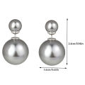 Fashion Double-sided Big Small Pearl Ball Stud Earrings For Women Temperament Earrings Elegant Ladies Party Banquet Jewelry Gift MNP. 
