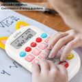 DISICHEN Hot Selling Small Easy to Operate Long Standby Mathematics Early Education Oral Calculator Machine Kids Calculator for Gift. 