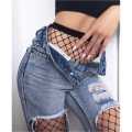 Fishnet Pantyhose Stockings, Run-Resistant, Free Size. 