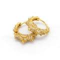 Stylish Gold Plated Traditional Nepali Jewellery Marwari With Studded White Stones For Women (1 pair). 