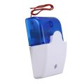 JAERBEE Mini Wired Strobe Warning Siren Dc 12V Sound Alarm Flashing Light Sound Siren Horn Home Security Alarm System 115Db Blue. 