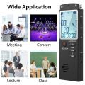 8GB Digital Voice Recorder USB Rechargeable Dictaphone LCD Recorder with Speaker Multifunctional Digital Audio and MP3 Music Player. 