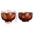 NAMUNY Wooden Portable Set Spoon fork Chopsticks Tableware Dinnerware with Wooden Salad Bowl for Salad, Noodle, Fruits. 