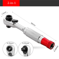 Portable Double End Mini Ratchet Socket Wrench Multifunction 2-In-1 Anti-Skid Handle Hand Tools. 