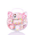 Childrens Hair Accessories Set Gift Cute KT Cat Necklace Bracelet Ring Ear Clips Girls Jewelry Prizes. 