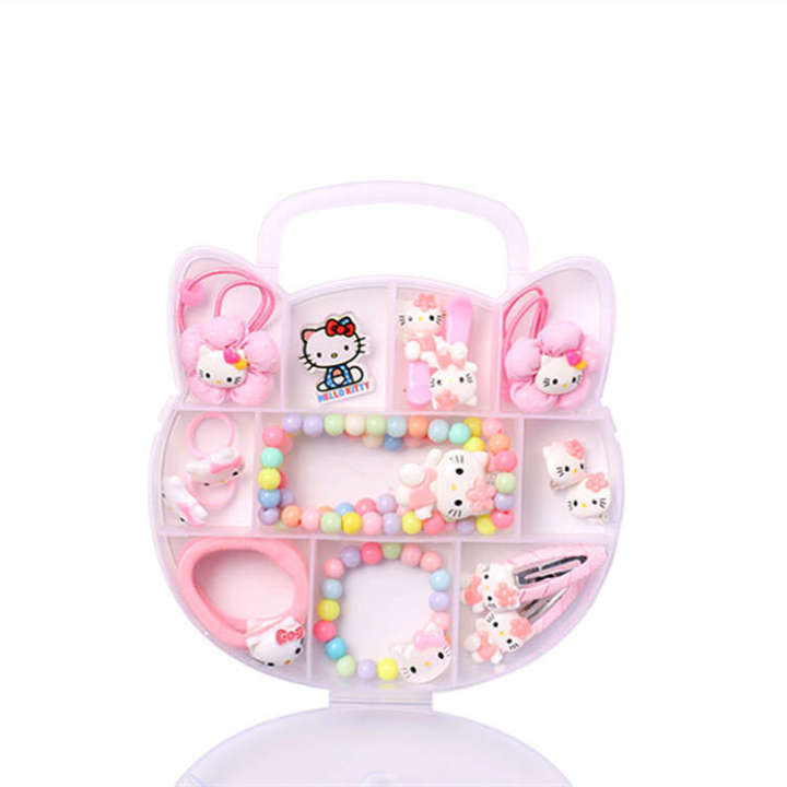 Childrens%20Hair%20Accessories%20Set%20Gift%20Cute%20KT%20Cat%20Necklace%20Bracelet%20Ring%20Ear%20Clips%20Girls%20Jewelry%20Prizes%20-%20Image%205