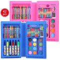 42 pcs Colour Set For Kids, Colour Box Set for Drawing and Painting. 