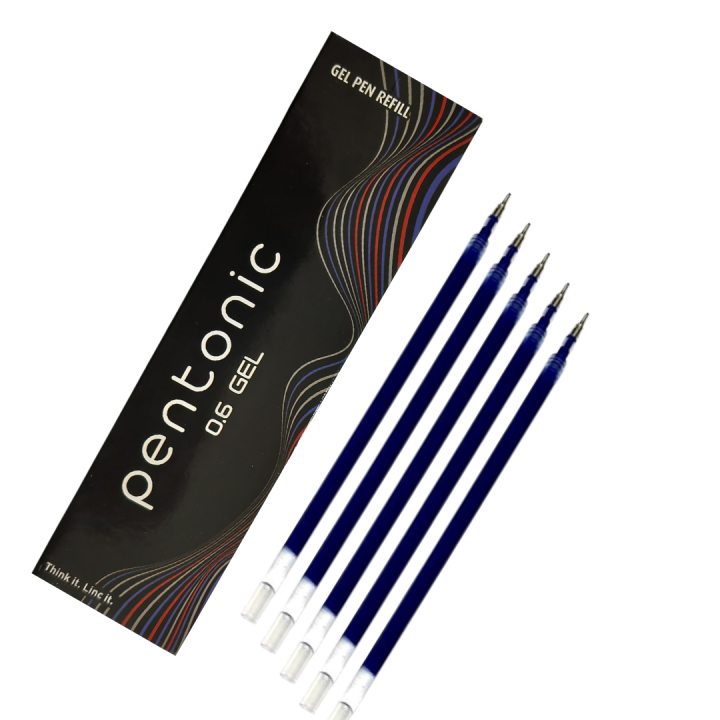 Pentonic%20Gel%20Pen%20Refill%20%7C%200.6%20mm%20%7C%20%20Blue%20Ink%20%7C%20Pack%20Of%2010%20&%2050%20-%20Image%203