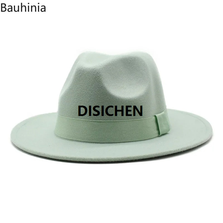 DISICHEN%202023%20New%20Hot%20Wide%20Brim%20Felt%20Fedora%20Hats%20With%20Bee%20Ribbon%20Autumn%20Winter%20Wedding%20Party%20Trilby%20Hat%20Men%20Gentleman%20Jazz%20Hats%2056-58CM%20Portable%20-%20Image%202