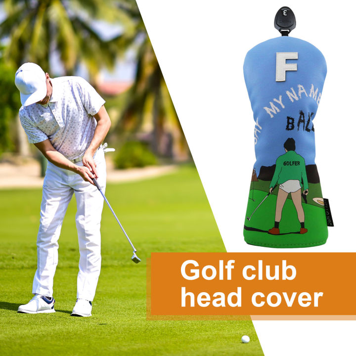 Oufeiton%20Green-friendly%20Golf%20Headcover%20Cartoon%20Print%20Golf%20Club%20Covers%20Set%20for%20Driver%20Fairway%20Woods%20Putter%20Premium%20Faux%20Leather%20Headcovers%20-%20Image%205