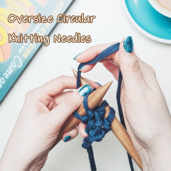 NAMUNY%203PC%20Wooden%20Circular%20Knitting%20Needles,15/20/25mm%20Natural%20Wood%20Jumbo%20Needle%20for%20Chunky%20Yarn%20Giant%20Circular%20Knitting%20Needle%20-%20Image%204