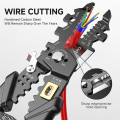 1 Piece 25-In-1 Multifunction Wire Strippers Electeical Wire Stripper Tool As Shown Chrome Vanadium Steel 8Inch Multifunctional Electricion Pliers. 