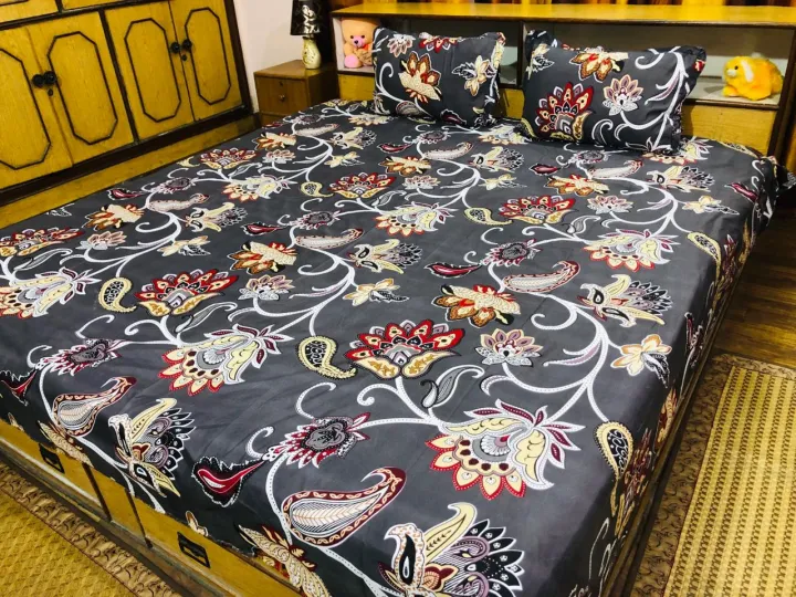 King%20Size%20Grey%20Bedsheet%20And%202%20Pillowcover%20-%20Image%205