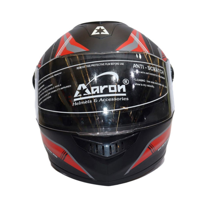 Aaron Black/Grey/Red Single Visor Full Helmet M | Daraz.com.np Aaron Black/Grey/Red Single Visor Full Helmet M | Daraz.com.np