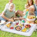 Summer PVC Inflatable Serving Bar Multi-functional Lightweight Inflatable Floating Tray Portable Drink Tray Pool Float Tray Picnic. 