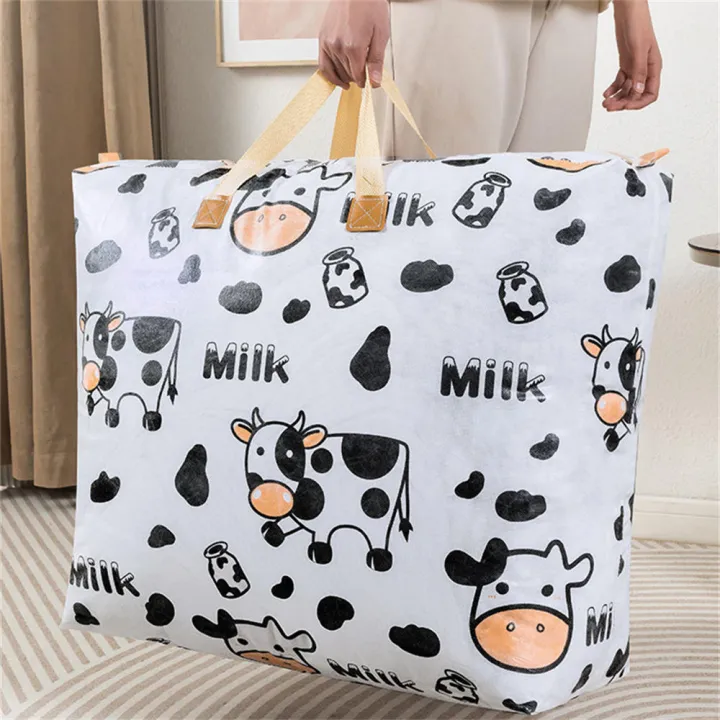 Foldable%20%20Quilt%20storage%20bag%20Neat%20Handbags%20Portable%20%20Dustproof%20wardrobe%20organizer%20bags%20Waterproof%20Dustproof%20%20Cartoon%20cow%20printing%20for%20Home%20organization%20%20Travel%20packing%20%20Kids'%20room%20%20College%20dorms%20-%20Image%205
