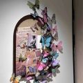 Creative Multicolor 3D Felt Board Wall Sticker Arch Door Butterfly DIY Accessories Wall Decor Board Background Wall Self-Adhesive Photo Display Board Photo Wall. 